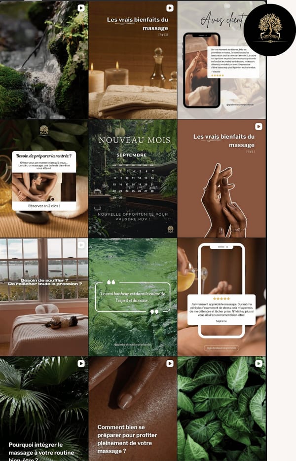 Feed Instagram Glad's relaxation profonde
