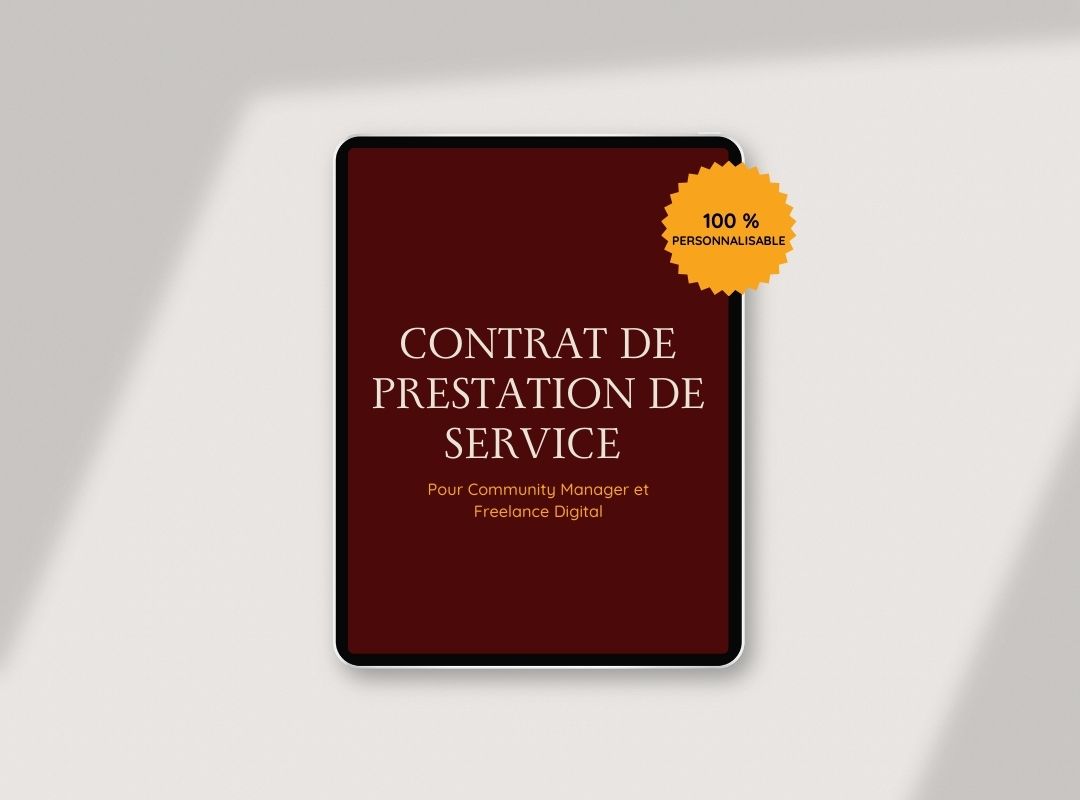 Template de Contrat de Prestation – Community Manager & Freelance Digital - Image 2